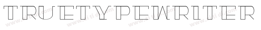 Truetypewriter Polyg字体转换
